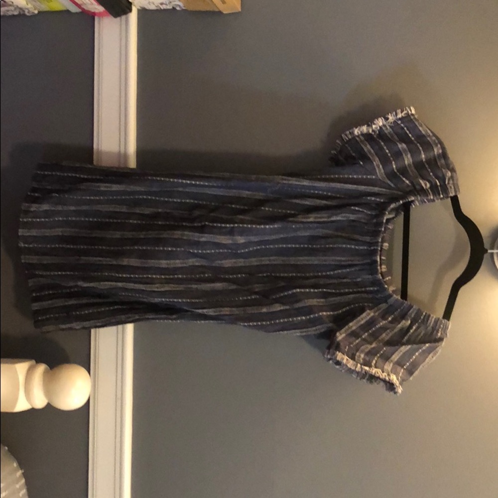 Off the shoulder denim dress